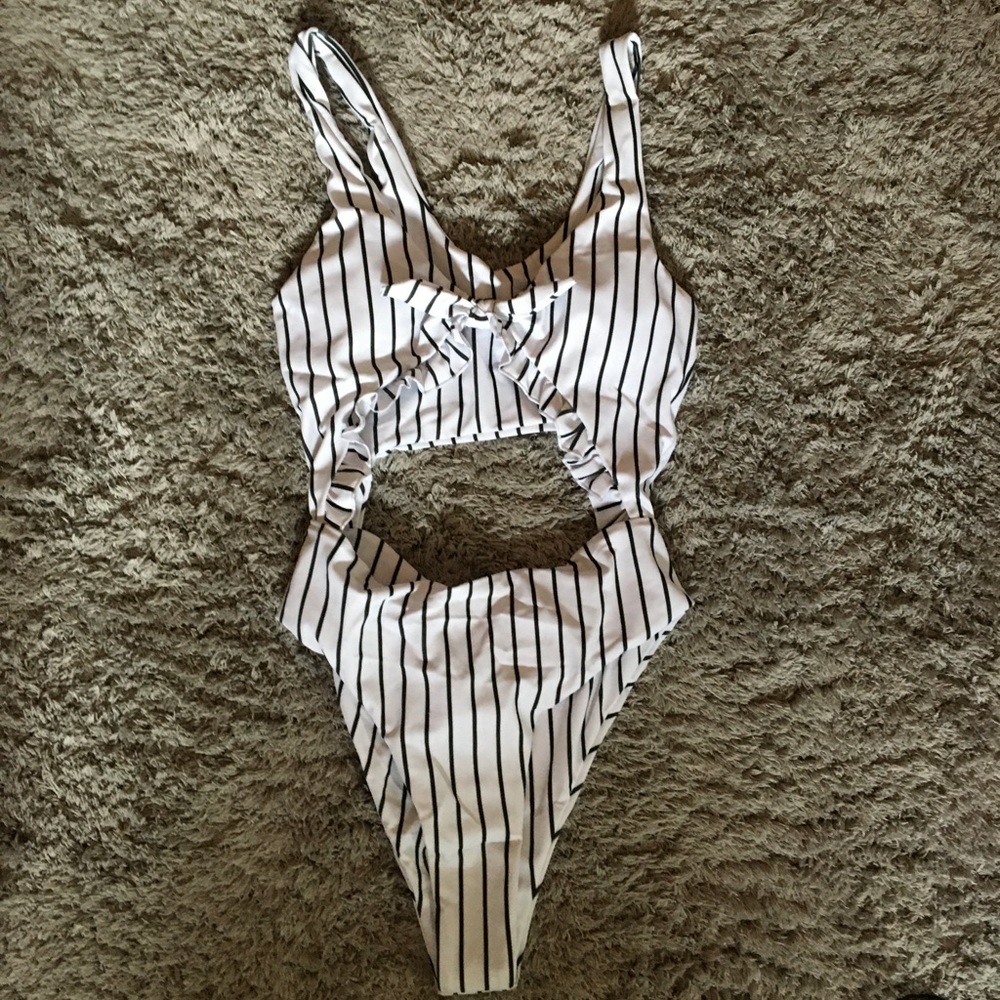 Striped one piece